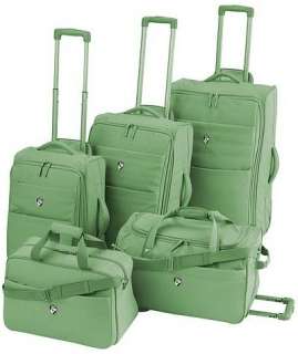 Heys USA RENOVO 5 Pc Wheeled Luggage Set GREEN 806126019656  