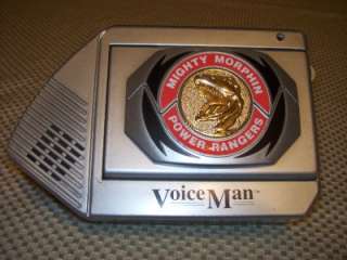 VINTAGE 1994 VOICE MAN TAPE RECORDER MMPR MIGHTY MORPHIN POWER RANGERS 