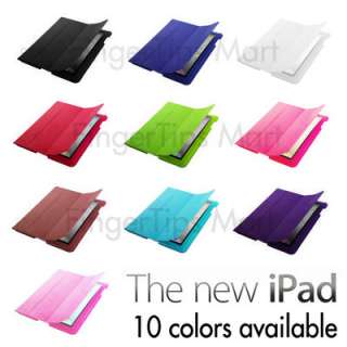 The New iPad Ultra Slim Magnetic PU Leather Case Cover Stand for iPad 