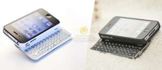   Bluetooth Wireless Keyboard+Hardshell Case for Apple Iphone 4G 4S