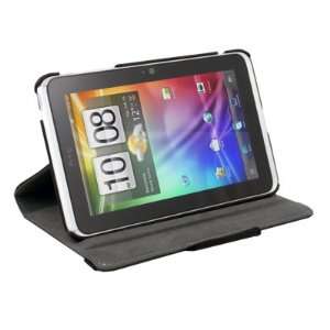   PU Leather Stand Case Cover For HTC Flyer 7 Black Electronics