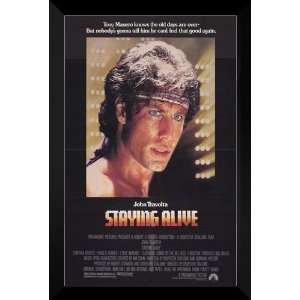   Staying Alive FRAMED 27x40 Movie Poster John Travolta