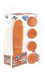 Neon Luv Touch Mini Mite (Orange) Massager  