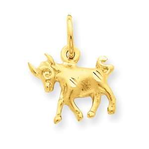  14k Taurus Zodiac Charm Jewelry