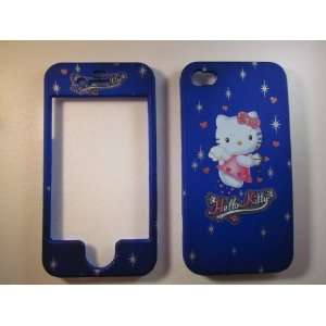  Hello Kitty BlueiPhone 4 4G 4S Faceplate Case Cover Snap 