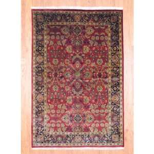  Herat Oriental 6 x 9 Indo Hand knotted Sarouk Red Wool Rug 