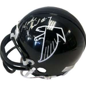 Michael Vick Autographed Throwback Atlanta Falcons Mini Helmet:  