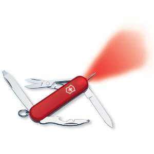  Victorinox Swiss Army Midnite Manager with LED, 2 1/4 Red 