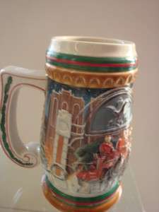 1997 HOME FOR THE HOLIDAYS BUDWEISER HOLIDAY STEIN  
