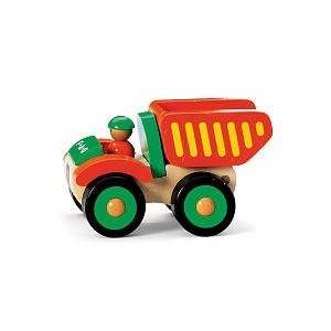   FAO Schwarz 5 inch Wooden Mini Chunky Truck   Dump Truck: Toys & Games