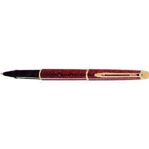  Waterman Hemisphere Red Marble Lacquer Rollerball Pen 