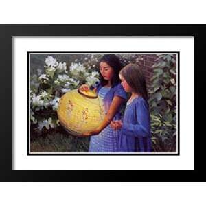 Anthony Watkins Framed and Double Matted Art 33x41 Chinese Lantern