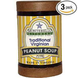 Montebello Kitchens Traditional Peanut Soup, 7 Ounce (Pack of 3)