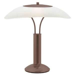   Light Table Lamp in Oil Brushed Bronze with Whit: Home Improvement
