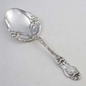  Lily by F.M. Whiting, Sterling Salad Serving Spoon 