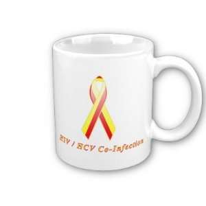  HIV / HCV Co Infection Awareness Ribbon Coffee Mug 