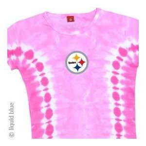 Pittsburgh Steelers Pink Womens Babydoll T Shirt:  Sports 