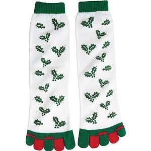  Christmas Holly Toe Socks Toys & Games