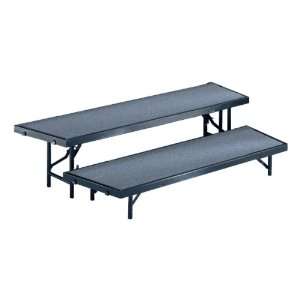   Standing Choral Risers Hardboard Deck Two Level