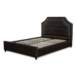   Leather Tufted Bed Mocca SAVANNAHBEDCKM 