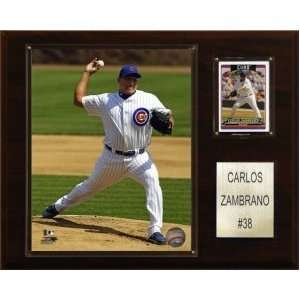  Chicago Cubs Carlos Zambrano 12x15 Player Plaque Sports 