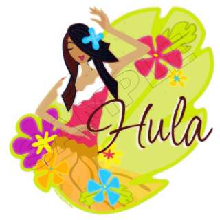 Hula Girl Edible Cake Topper Decoration Image  