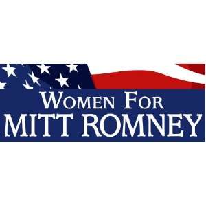  Women for Mitt Romney Bumper Sticker 