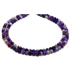   Necklaces 5 mm Natural Bostwana Agate Beads Beaded Necklace 17 Long