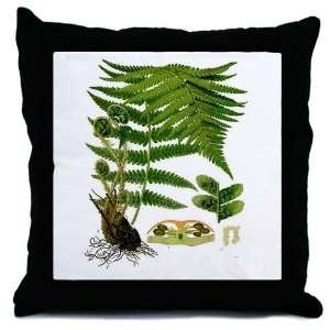  Fern Botanical Nature Throw Pillow by 