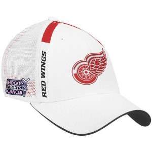  Reebok Detroit Red Wings White 2009 Hockey Fights Cancer 