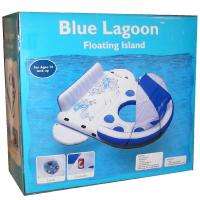 Blue Lagoon Floating Island Huge 6 Person 148 x 158 Pool Lake Beach 