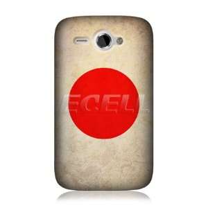   CASE DESIGNS JAPANESE FLAG BACK CASE COVER FOR HTC CHACHA: Electronics