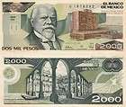 Banco de Mexico: $ 2,000 Pesos Justo Sierra Mar 28, 198