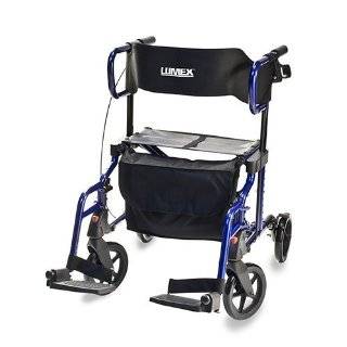  Blue Companion Rollator (Walker/Chair/Wheelchair)    3 in 