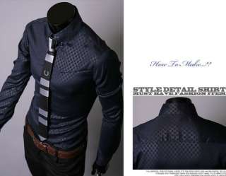 2012 Fashion Mens Casual Slim Shirt Size M/L/XL/XXL/XXXL  