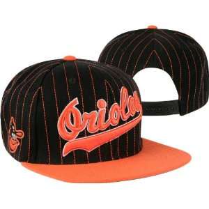  Baltimore Orioles Two Tone Dotty Pinstripe Snapback Hat 
