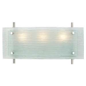  Possini Euro 19 Wide Frosted Glass Bath Fixture: Home 