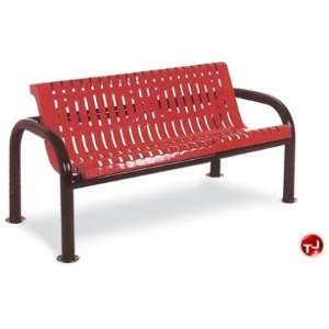  Outdoor 965, 72 Inground Contour Bench With Back, Wave 