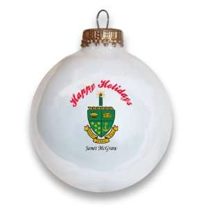  Alpha Sigma Tau Holiday Ball Ornament: Home & Kitchen