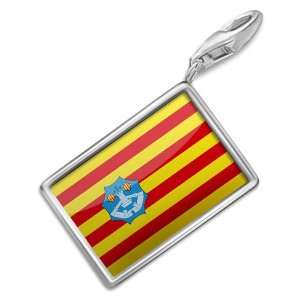 FotoCharms Menorca Flag region Spain   Charm with Lobster Clasp For 