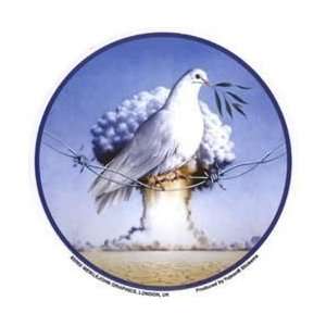 Meiklejohn Graphics   White Dove Give Peace a Chance   Sticker / Decal 