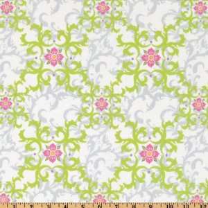  44 Wide Zaza Zing Green Flourish Green Fabric By The 