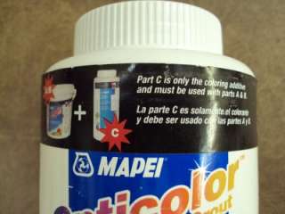 MAPEI PART C OPTICOLOR STAIN FREE GROUT 6.7 LBS 9 COLOR  