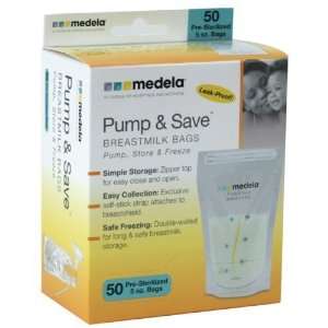 Medela Pump & Save Storage Bags 50pk