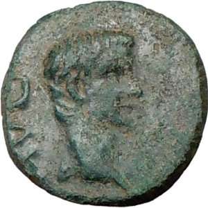 AUGUSTUS 27BC Philippi Rare Authentic Ancient Roman Coin Two colonists 