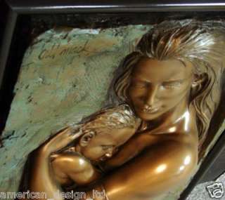 Bill Mack Tenderness Hand Signed Bonded Bronze Sculpture, Mother 