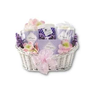  Candle Gift Basket Lavender Lights