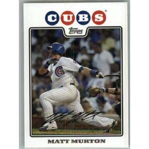   Matt Murton / MLB Trading Card   In Protective Display Case: 
