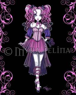 Pink Valentine Fairy PRINT Myka Jelina Faery Art Maegan  