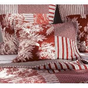 Pottery Barn Matine Patchwork Quilt & Sham   Red:  Home 